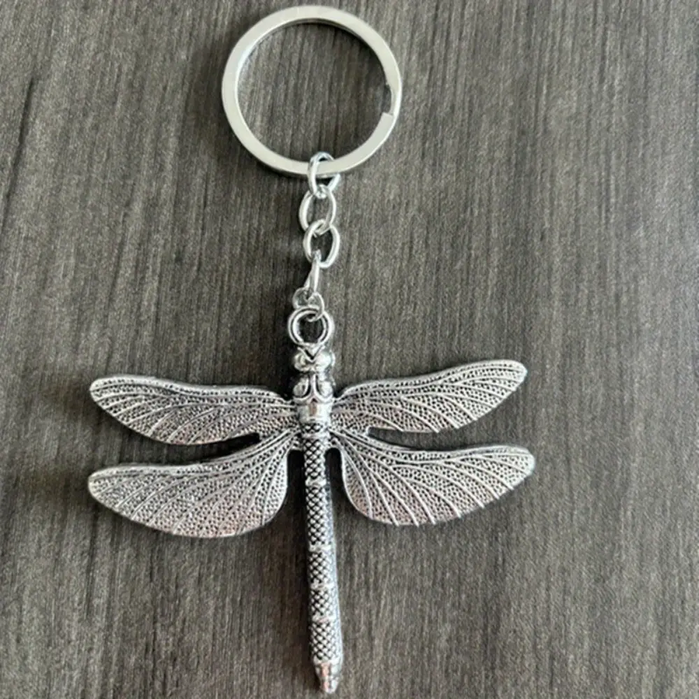 Whimsical Dragonfly Keychain, Retro Style Alloy Bag Charm for Purses & Handbags, Cute Elegant Accessory, Purse, Bag Charms For Purse