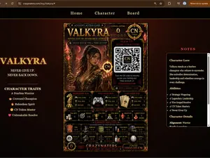 CrazyNaters.com QR Keychain and Wager Account w/1000 CN tokens