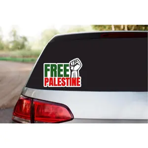 Free Palestine Car Decal, Palestine Bumper Sticker, Car Window Decal, Support Palestine Sticker