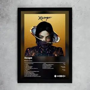 Michael Jackson - Xscape Album Art Poster King of Pop Tribute Wall Decor, Vintage Style, Artwork, Decoration