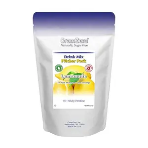 GramZero Lemonade, Sugar Free Drink Mix, Pitcher Pack, Great For Nutrition Club Loaded Tea, Zero Calorie, Stevia Sweetened