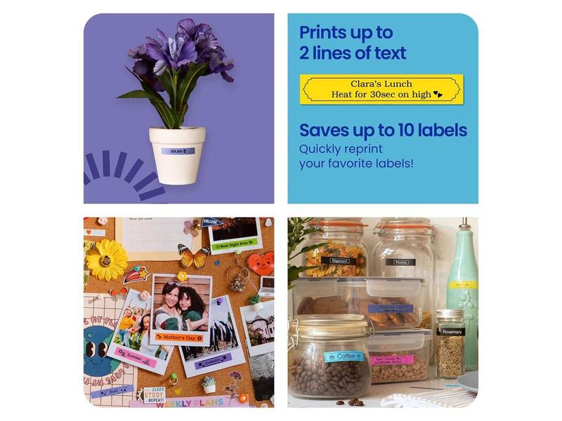 P-Touch PT-N10 Personal Handheld Label Maker 2 Lines 4.7 x 7.6 x 2.8 PTN10