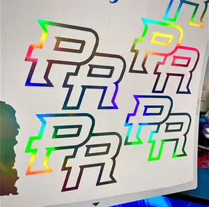 PUERTO RICO INITIALS "PR" VINYL STICKER