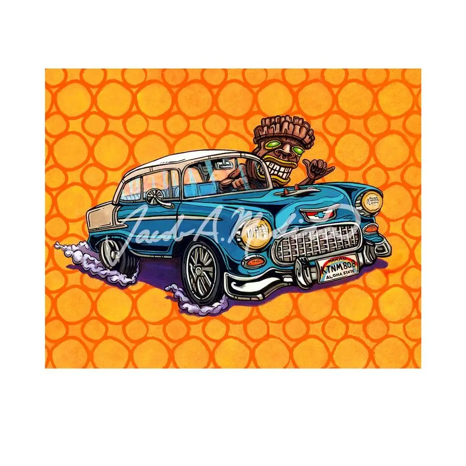55 Chevy Bel Air Tiki