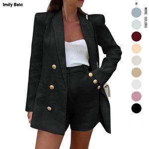 GRWM Workwear: Imily Bela Edit Tweed Set | Old Money Aesthetic 2-Piece Suit, Double Breasted Blazer & Shorts