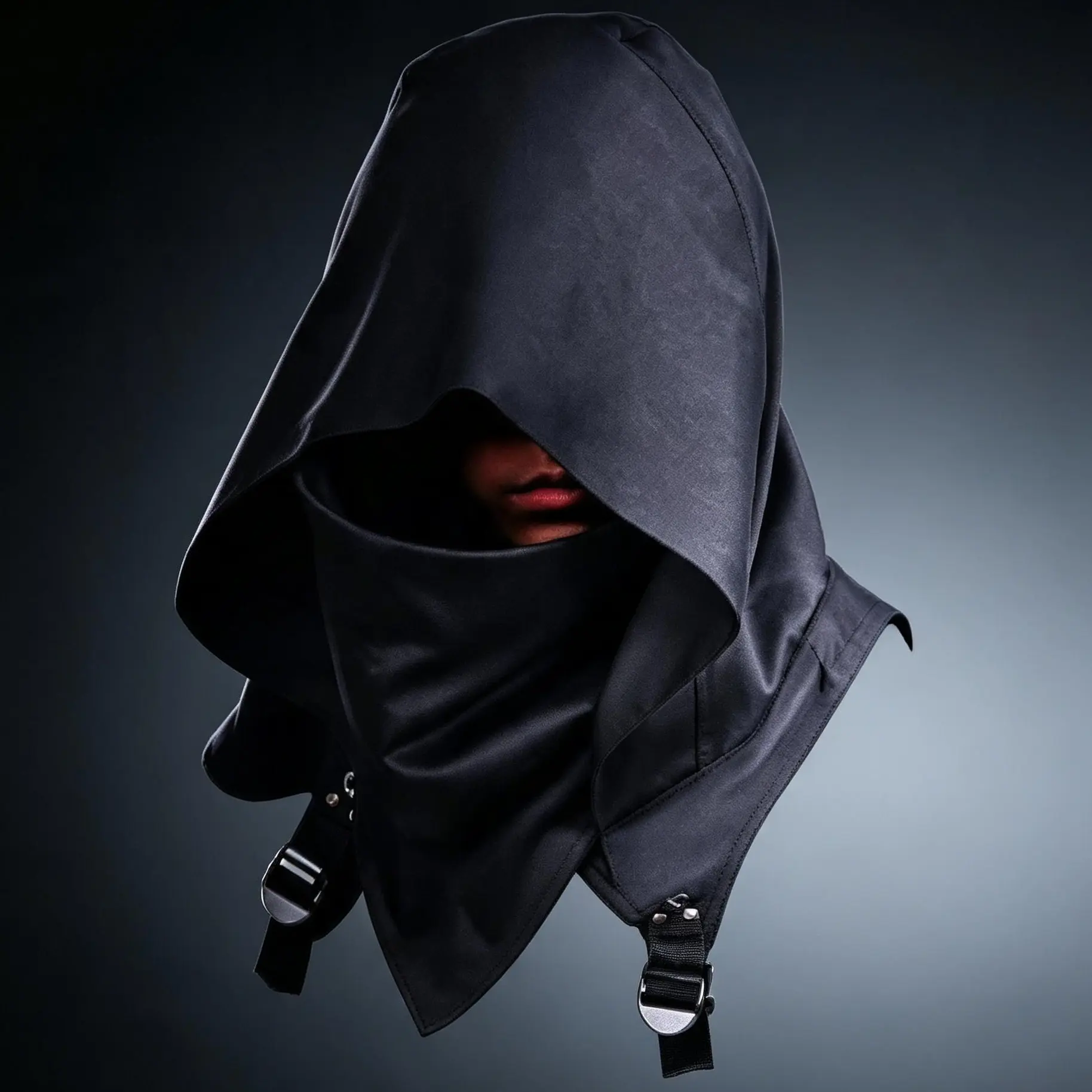 Rivet Black Reaper Cape  Costume Dark Medieval Hooded Cloak Gothic Death  Outfit for Men Women halloween cosplay