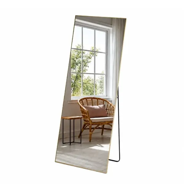 Alvantor Wall Full Length Mirror, Standing Mirror Full Body with Aluminium Frame, Cloakroom Modern Simple Home Decor, Can Be Hanging, Leaning or Wall