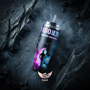 Ultra Instinct Ultra Ego 40 oz Vacuum Insulated Tumbler with Handle Straw Graphic Keeps Drinks Hot/Cold 12H+ 18/8 Stainless Steel Travel Mug for Anime Fans & Manga Lovers Japanese Anime Merch Gift