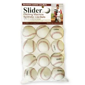212 MAIN Heater Slider Leather Lite-Balls - 12-Pack, Machine-Fit Pitching Machine Compatible, Long-Lasting Lower Seam, Half-Weight Lightweight Regulation-Style Baseballs