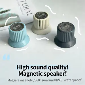 Portable Wireless Bluetooth-compatible Speaker, Rotating Mini Sound System, Waterproof Stand, Stereo Surround Sound, Magnetic Speakers, Multifunctional Desktop Speaker