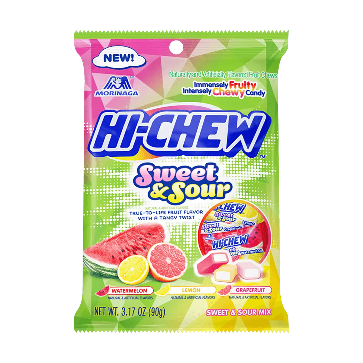 MORINAGA Hi-Chew Sweet & Sour Chewy Candy 90g