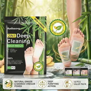 10/20/40pcs Natural Detox Foot Pads & Patchesfor Feet - Bamboo Vinegar & Ginger DeepCleansing - Support Better Sleep, Stress Relief& Body Refresh ...