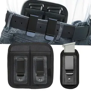 Concealed Carry Single/Double Magazine Pouch Gun IWB Belt Clip Holster Concealed Carry Single/Double Magazine Pouch Gun IWB Belt Clip Holster