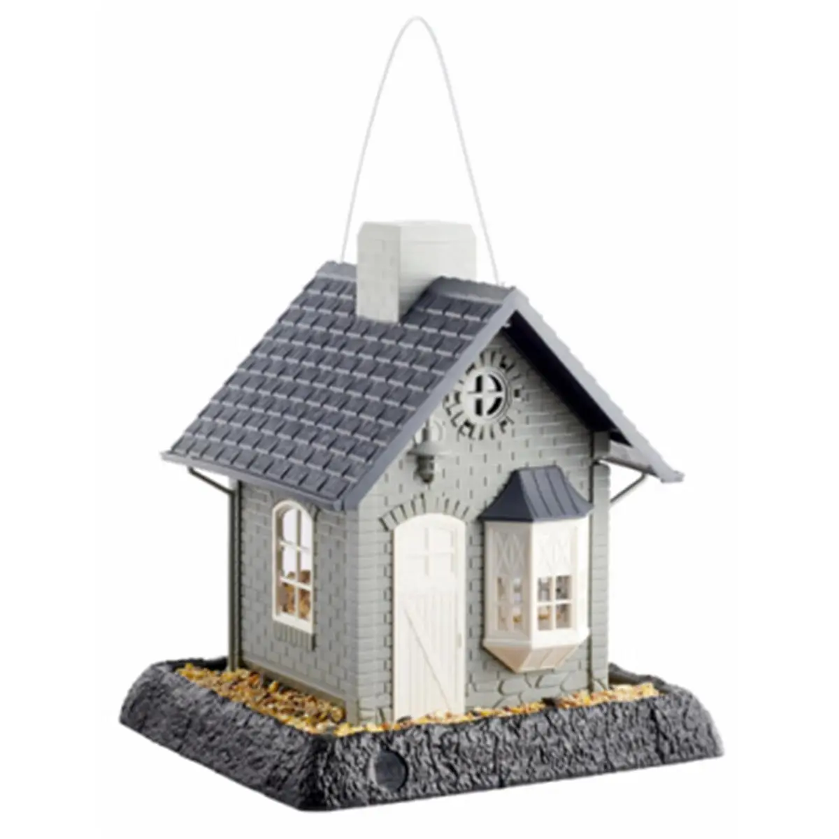 North States Industries  Bayside Cottage Bird Feeder - Clear