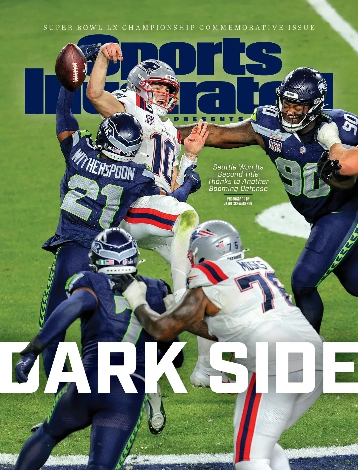 Sports Illustrated 2026 MAGAZINE Seattle Seahawks Super Bowl LX Champions - Poster Print Unframed