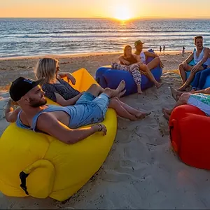 Portable Inflatable Sofa and Chair Set, Single Person Outdoor Bed Lounger, Fast Inflation/deflation, Lightweight Compact, Camping Beach Backyard
