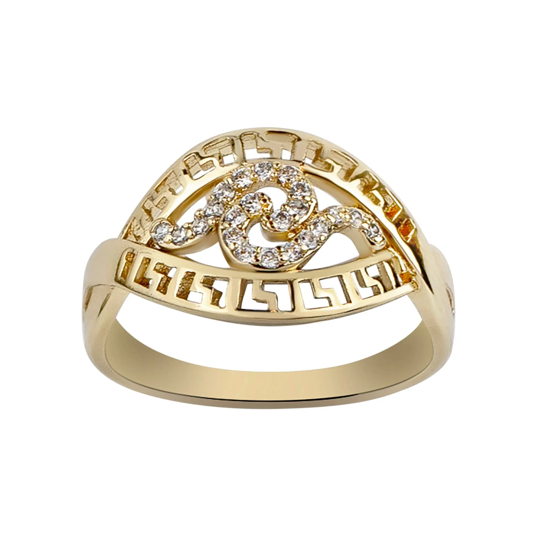 Greek Wave Ring - 14K Gold-Plated