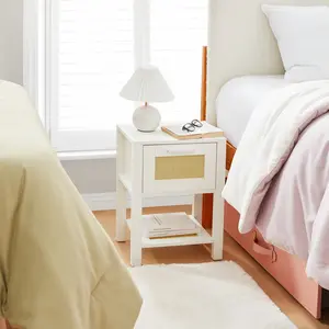 Yak About It Dorm Room Side Table - White