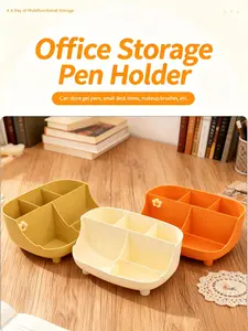 Desktop Organizer Box, Remote Control Holder, Desk Storage Box, Multi-Functional Office Supplies Organizer, Tabletop Miscellaneous Box