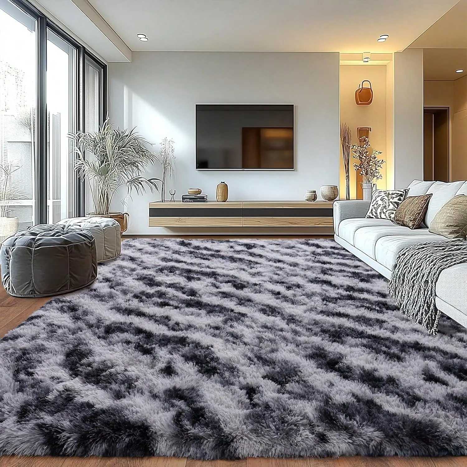 Tie-dye Stripes Black and Grey