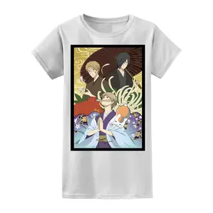 Natsume's Book Of Friends - Takashi Natsume, Nyanko-sensei (Madara), Shuuichi Natori & Seiji Matoba Jrs T-Shirt