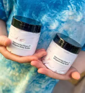 Whipped Body Butter – Variety Creamy Lightweight Nourishing 4 oz Jar with Subtle Shimmer for Travel Gifting or Everyday Pampering Healthcare Treatment Therapeutic Essential Aromatherapy Healthy