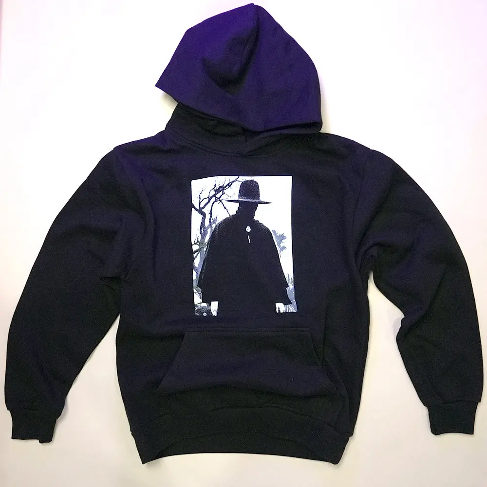 WITCHZ SHADOW HOODIE — Oversized Heavyweight Fleece Pullover Sweatshirt, Long Sleeve, Front & Back Print