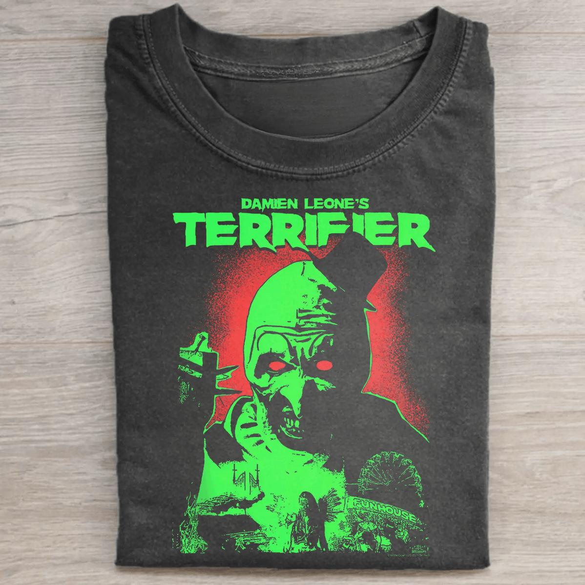 Vintage Terrifier Graphic Tee - Art The Clown Shirt - Terrifier Movie Shirt Characters Tee Iconic Villains Fr Modern Cotton