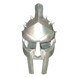 3D Printed PETG Roman Gladiator Helmet - Clear-Coated Wearable Arena Warrior Replica, Cosplay Prop, Party Hat, Mask & Accessory, Masks
