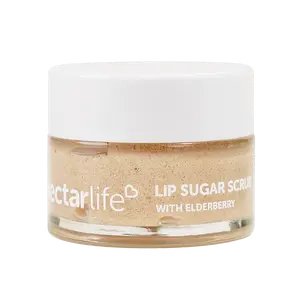 Sugar Lip Scrub - Exfoliant Lip Sugar Scrub with Elderberry - Hydrating Skincare Treatment for Moisturization and Comfort