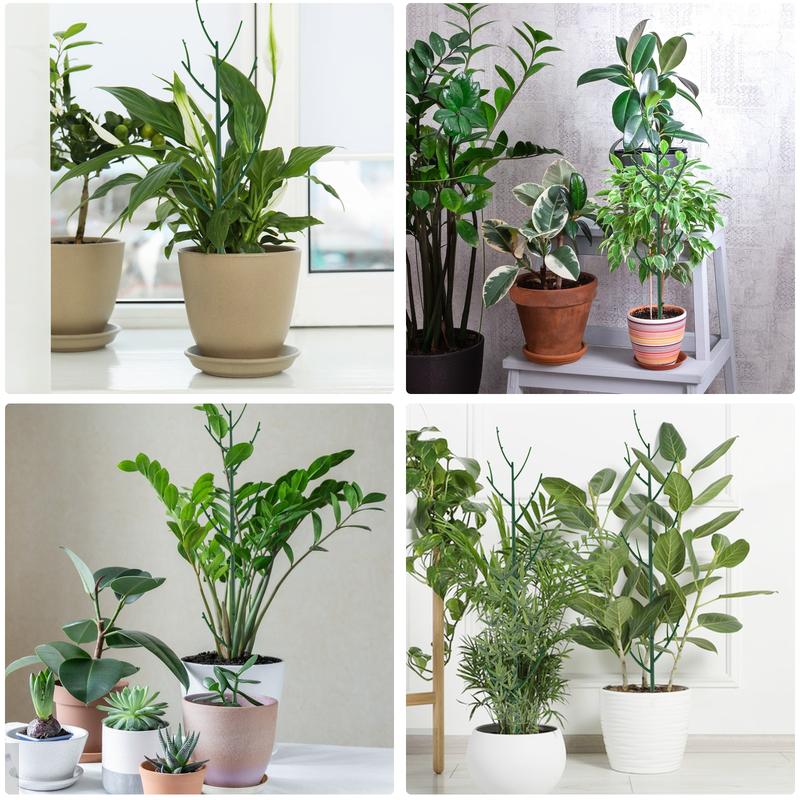 PERSZENStackable Monstera Plant Support Stakes, Plant Support Stakes for Indoor Plants Tall, Plant Climbing Support for Monstera, Philodendron, Potted Plants, Plant Poles for Climbing Plants (6PCS/15PCS)