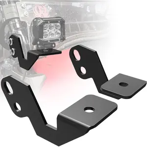 Side Pillar Mounting Brackets, UTV LED Light Bar Mounting Brackets Compatible for UTV Off Road 2014-2018 Polaris RZR XP 1000 RZR 900 - Black