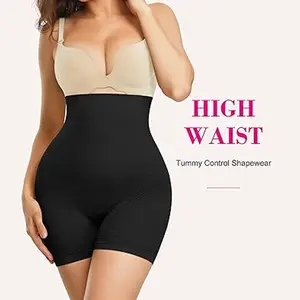 1pc Seamless Shaping   for Women – Tummy Control Shapewear Slip Shorts Under Dress  Compression high waisted bbls Removable Strap Strapless Butt Lifter waist faja trainer
