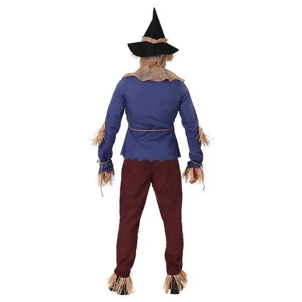 Plus Size Patchwork Scarecrow Costume for Adults