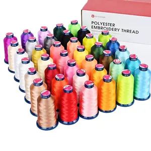 4000m*40colors Richword 108D/2 40wt Polyester Embroidery Thread / Sewing Thread