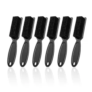 6 count Barber Clipper Cleaning Set - Trimmer Brush, Duster, Manicure Nylon Brush, Hair Styling Tool (Black)