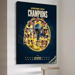 Club America Champ16ns 2024 Liga MX Apertura Grandes De Corazon Poster