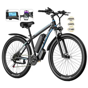 E·Bycco 29'' Electric Bike for Adults Men 750W Peak 1000W Ebike with 48V 17.5AH Battery 34MPH 70Miles Class 3 Mountain Electric Bicycle 21 Speed with