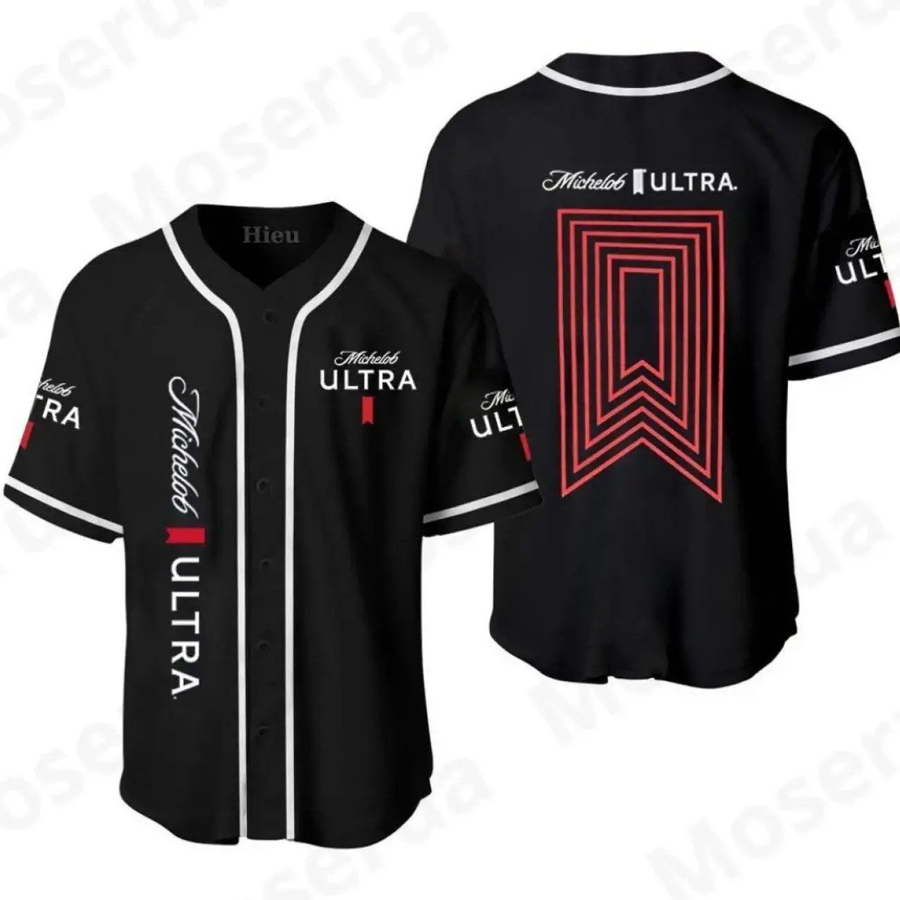 Michelob Ultra Beer Baseball Jersey, Black Michelob Ultra Beer Jersey, Trendy Looks, Stay Ahead of the Curve, Soft Feel, Classic RZ2
