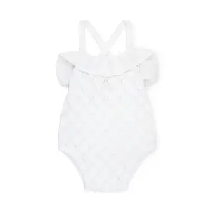 Ruffle Sweater Romper