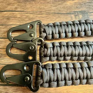 Poseidon 1 Tactical Braided Paracord Keychain with Buckle - Survival Keychain for Outdoor Camping Hiking - Men's Tactical Gear Accessory - 5 inches