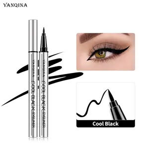 YANQINA Cool Black Eyeliner - Waterproof Long-Lasting Eye Makeup for All-Day Wear - Perfect for Bold and Defined Lashes - Smooth Application