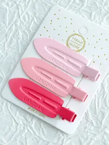 No Crease Hair Clips Set, 3 Pack Pin Curl Clips, No Bend Roller Clips, Strong Hold, No Damage, Cute Hair Accessories for Styling