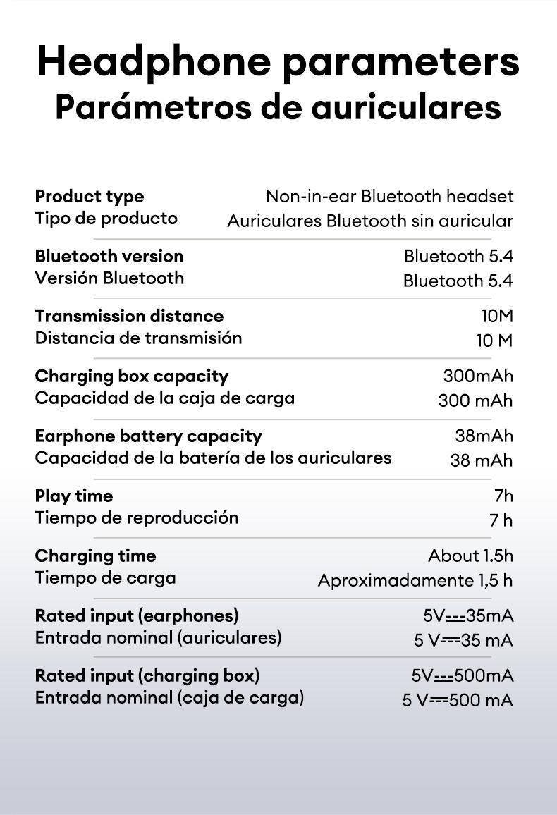 OpenAir Uitra  OWS Earbuds Full Color Touch Display Multifunctional Earbuds ENC Call Noise Canceling Headset Light-Weight Headphones with Mic