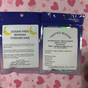 Sugar free Banana cheesecake mix