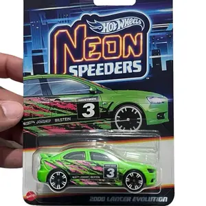 Green Mitsubishi Lancer Evolution Neon Speeder Diecast car