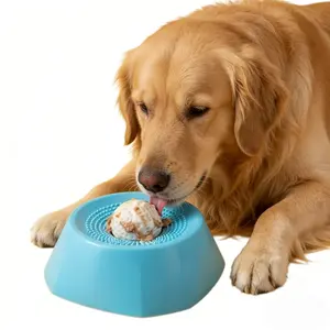 Large Pet Licking Pad for Teeth Care, Suitable for Wet Food, Snacks, Yogurt, Slow Feeder Mat for Dogs and Cats, Non-Toxic Toy