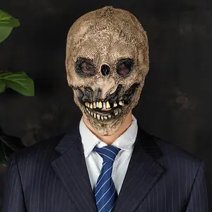 "Clearance Sale" Scarecrow Latex Mask for Halloween, Prank Scares, and Cosplay. Creepy, Movie-Inspired Design for Adults. Perfect for Costume Parties, Shock Value, and Unique Gifts 40470