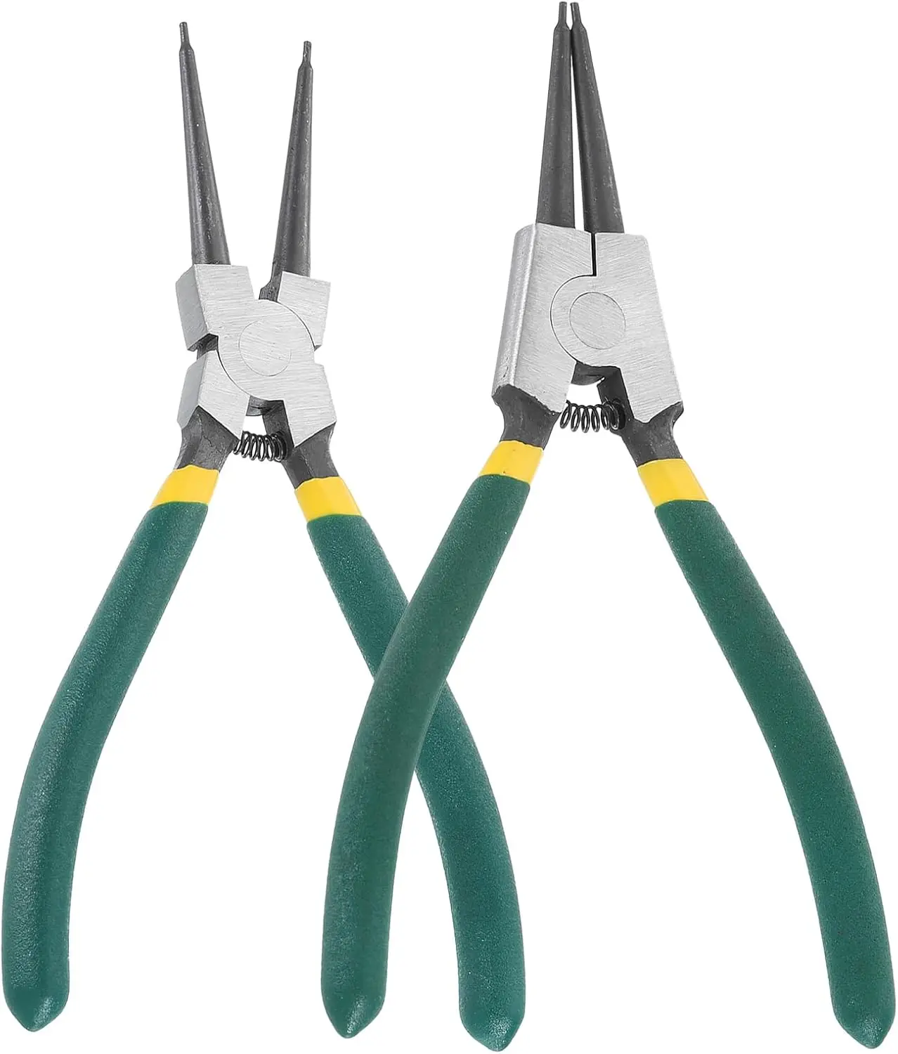 Heavy Duty 4Pc Multi Function Pliers Set - Internal & External Retaining Ring Circlip Snap Hand Tools for Bend/Straighten, Metal Construction, Portable with Storage Box, Versatile Use