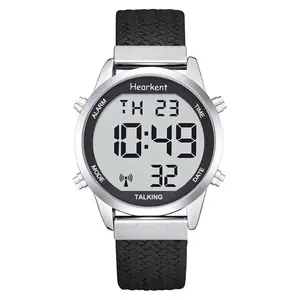 Talking Watch for Elderly English Male Voice with Alarm Bundles 2306 & Silicone Band